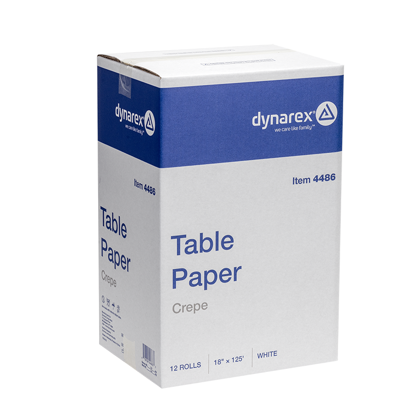 Table Paper Crepe, 18" x 125' - 12 rolls per Case