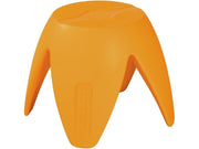 Flora Stool - Light Orange, 10.2"H