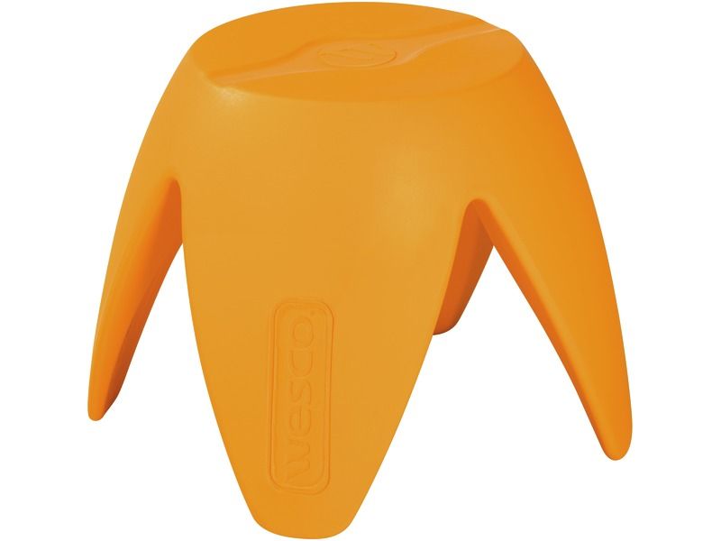 Flora Stool - Light Orange, 12.2"H