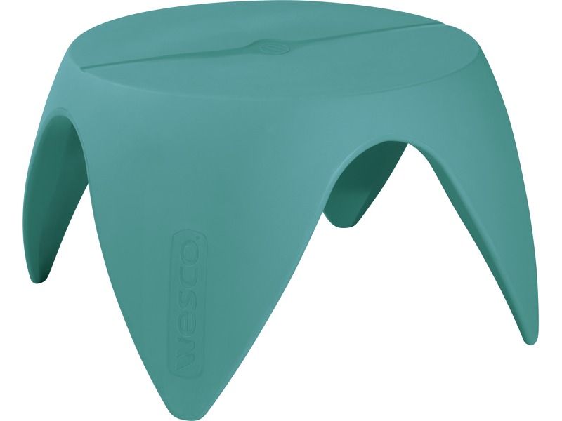 Flora Table - Teal, 18.6"H