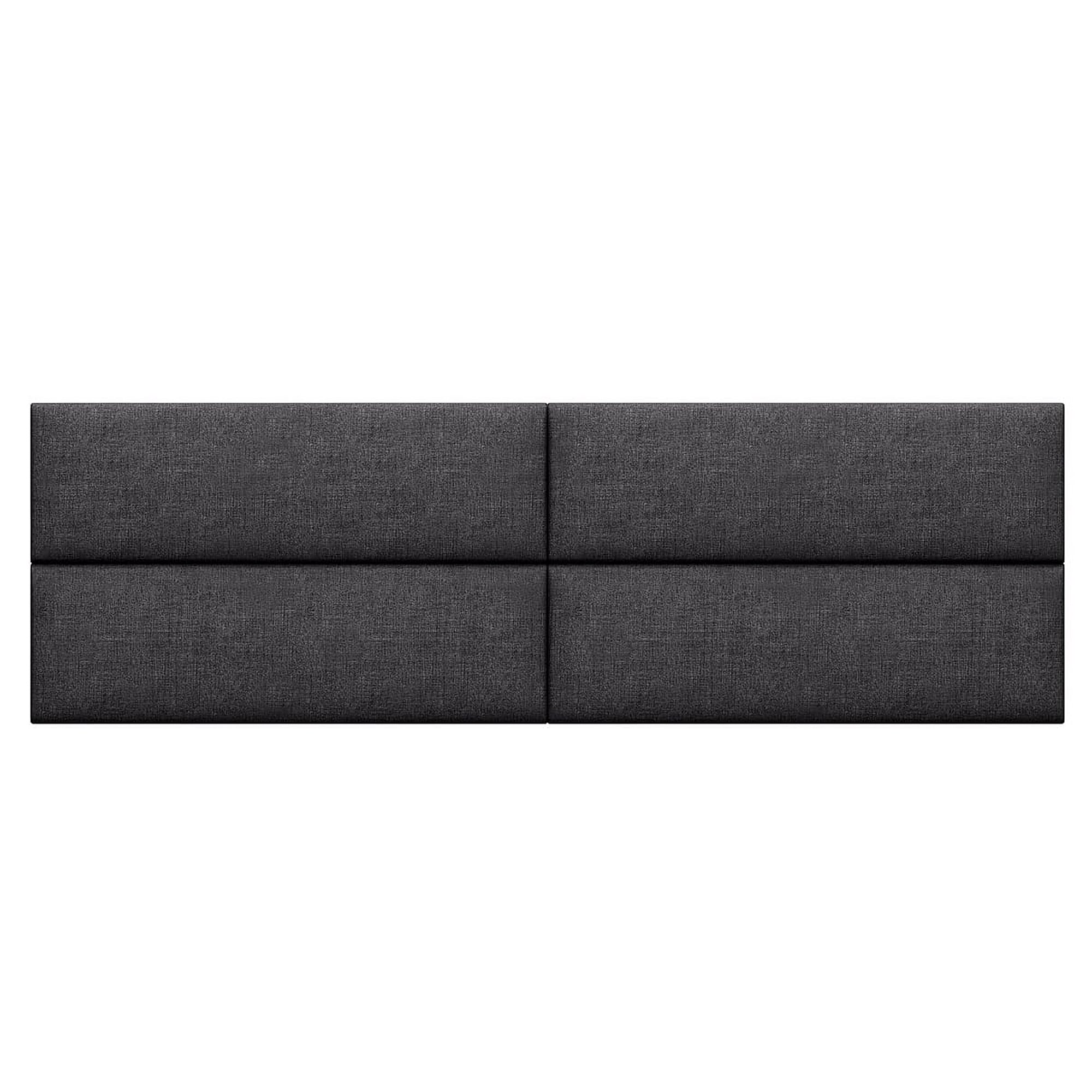 Jaxx Panelist Modern Padded Headboard – Set of 4 Wall Mounted Panels - King, Dune Beige Microvelvet
