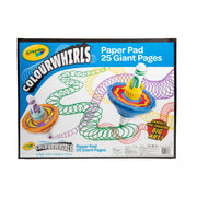 Crayola Colourwhirls Paper Pad, 25 Sheets, Kids Art Supplies, 16" x 12" Art Paper, Toys, Gifts for Ages 3 & Up
