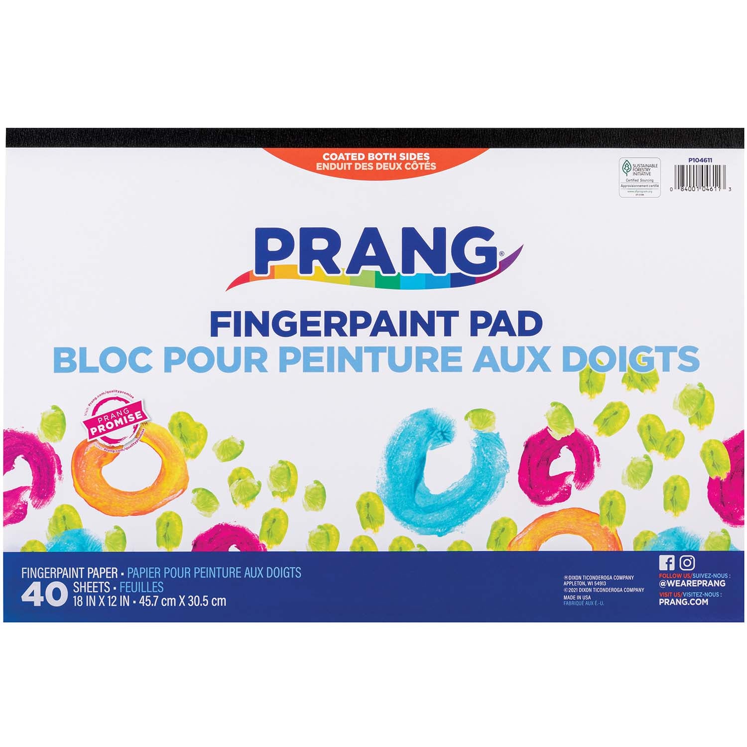 Painting Paper Pad, White, 18" x 12", 40 Sheets
