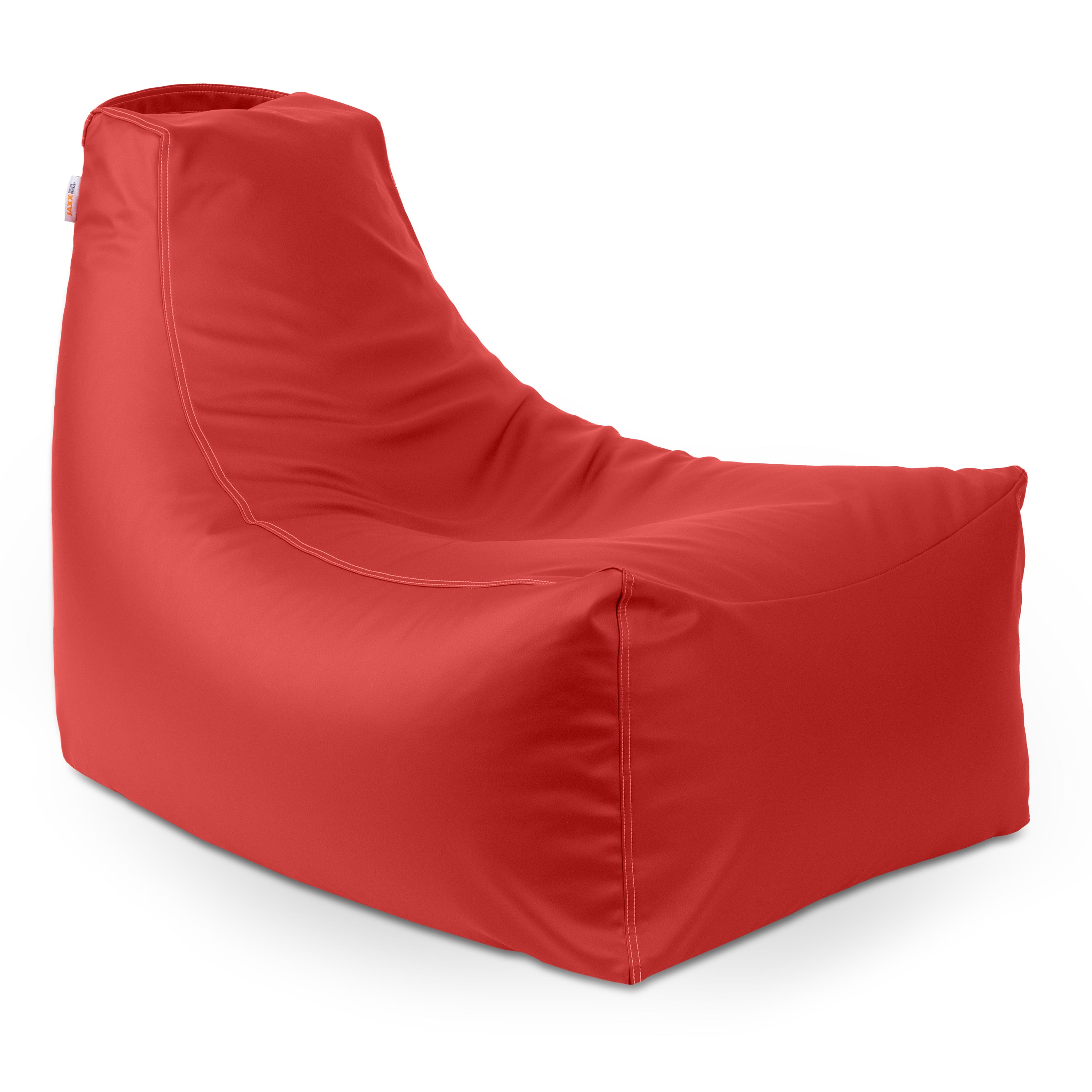 Jaxx Pezzi Premium Vinyl Classroom Bean Bag Chair, Red