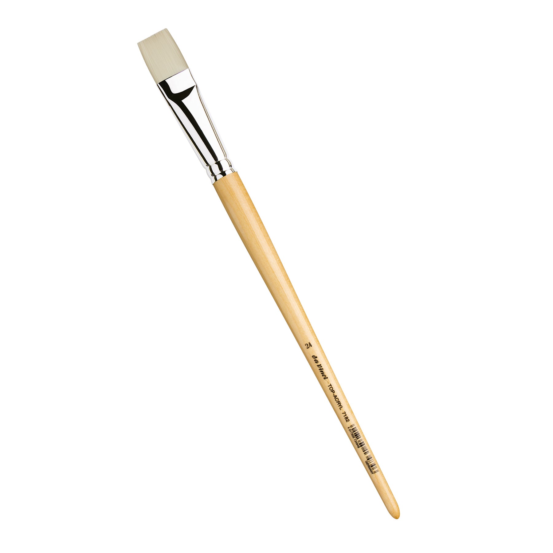 TOP-ACRYL Bright White Brush, Synthetic, Acrylic & Oil, Flat, Series 7182, Size 24