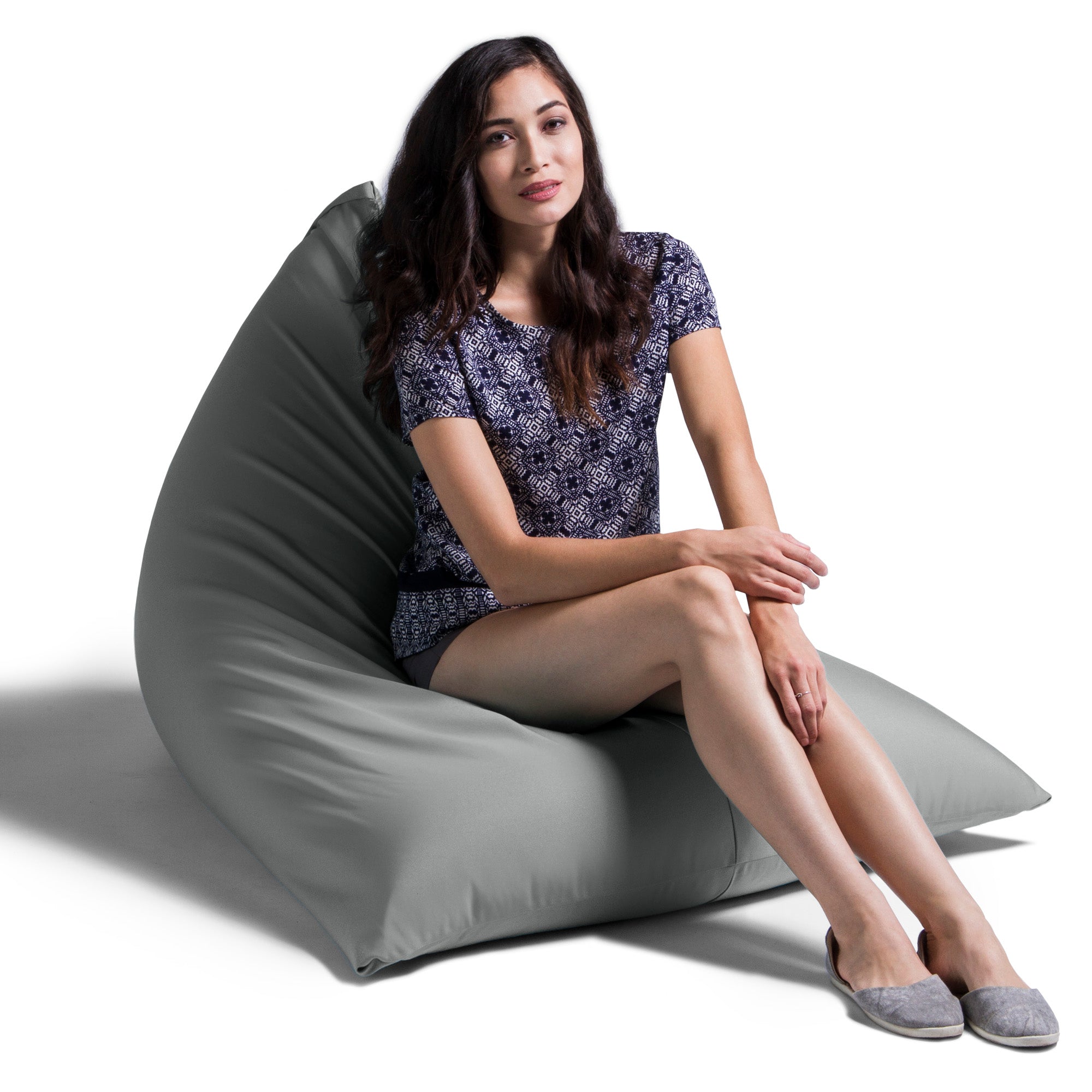 Jaxx Twist Outdoor Bean Bag Chair, Granite