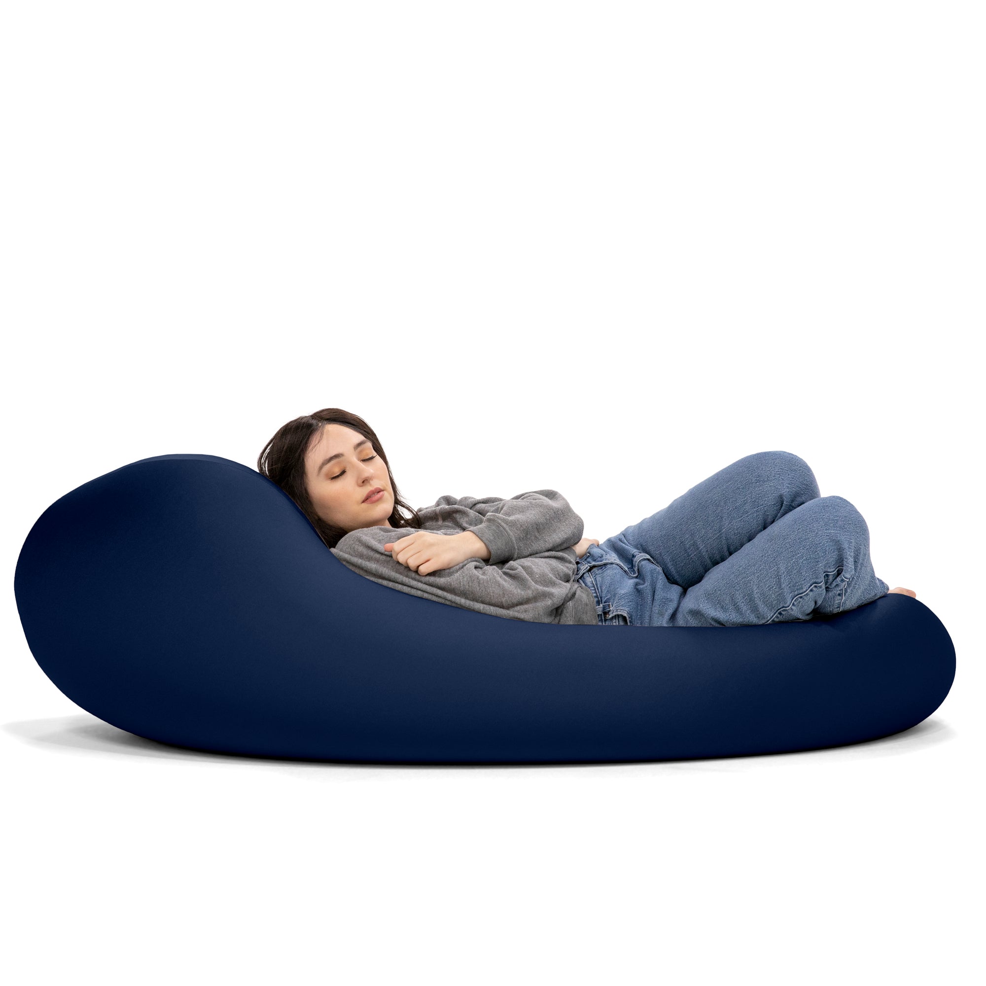 Nimbus Spandex Bean Bag Chair, Large, Navy