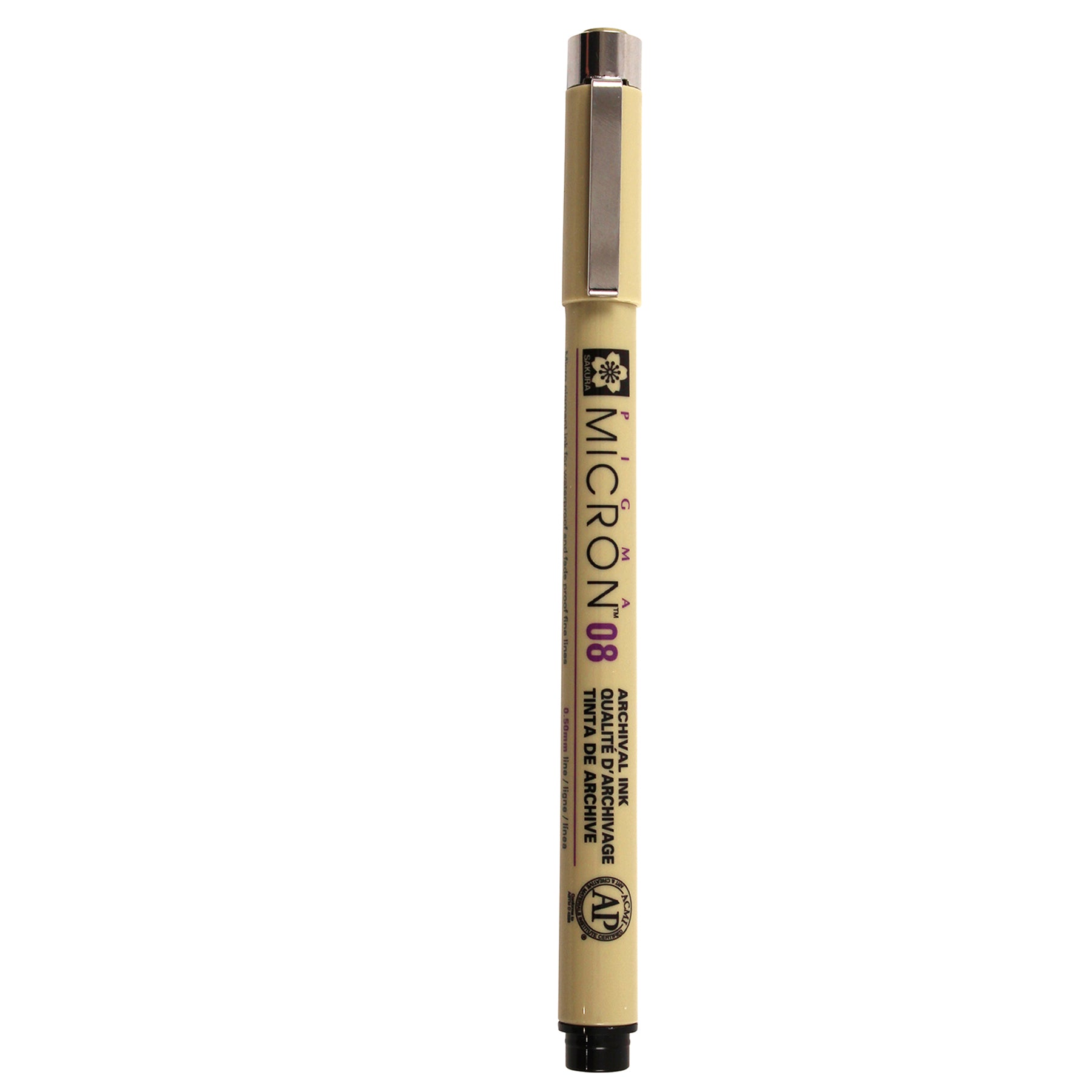 Pigma Micron Pen, Black, 0.50mm Size 08