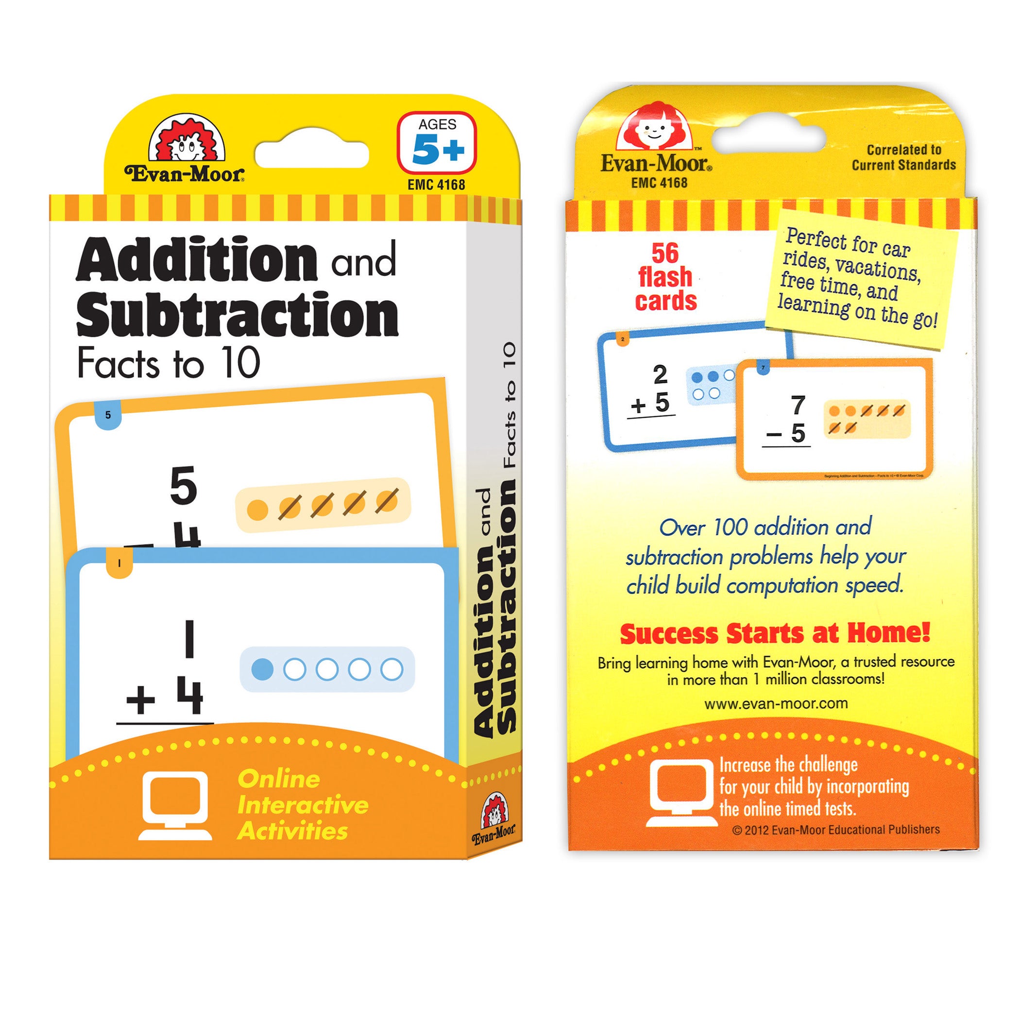 Learning Line: Addition and Subtraction Facts to 10, Grade 1+ (Age 5+) - Flashcards
