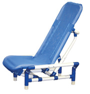 Reclining bath chair with safety harness, large/x-large, beach Bubble Blue