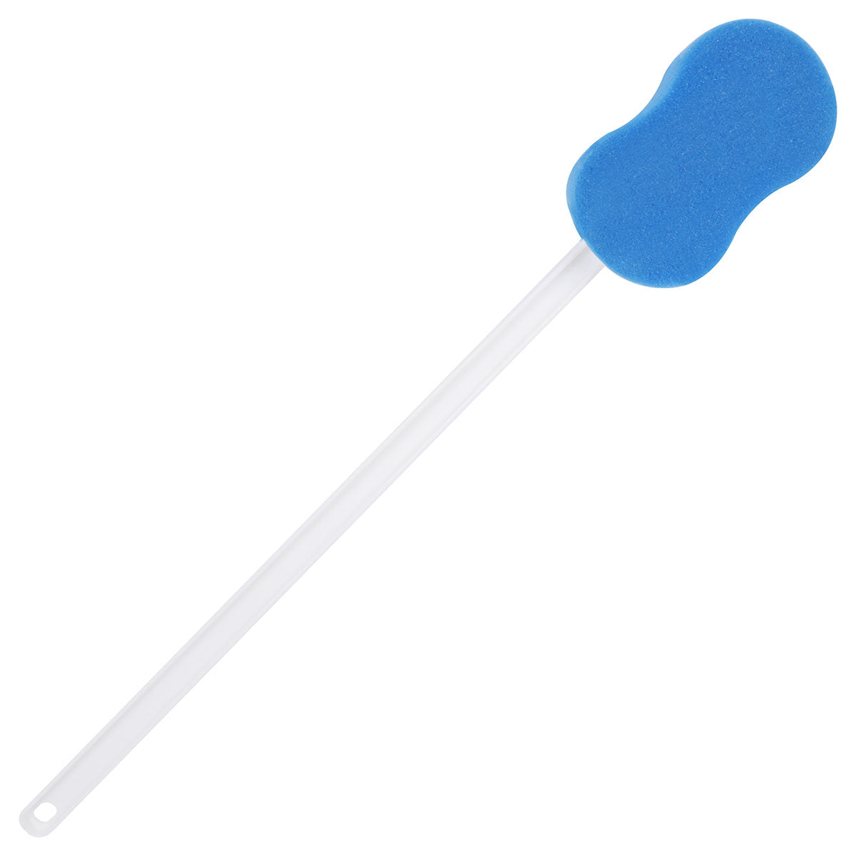 FabLife Back scrubber, 22 inch straight handle, 5 x 3 inch hourglass sponge