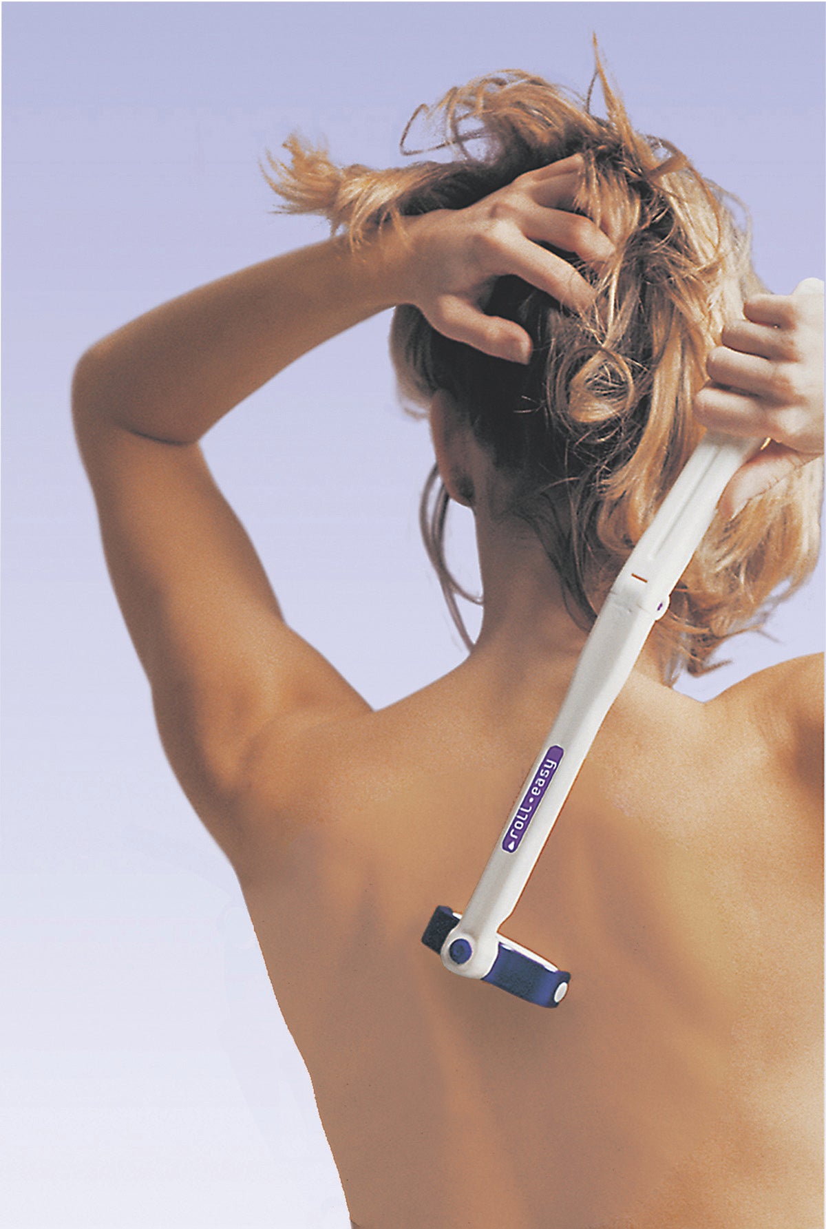Lotion applicator, with folding handle, 14.5 inch long, 8 inch when folded