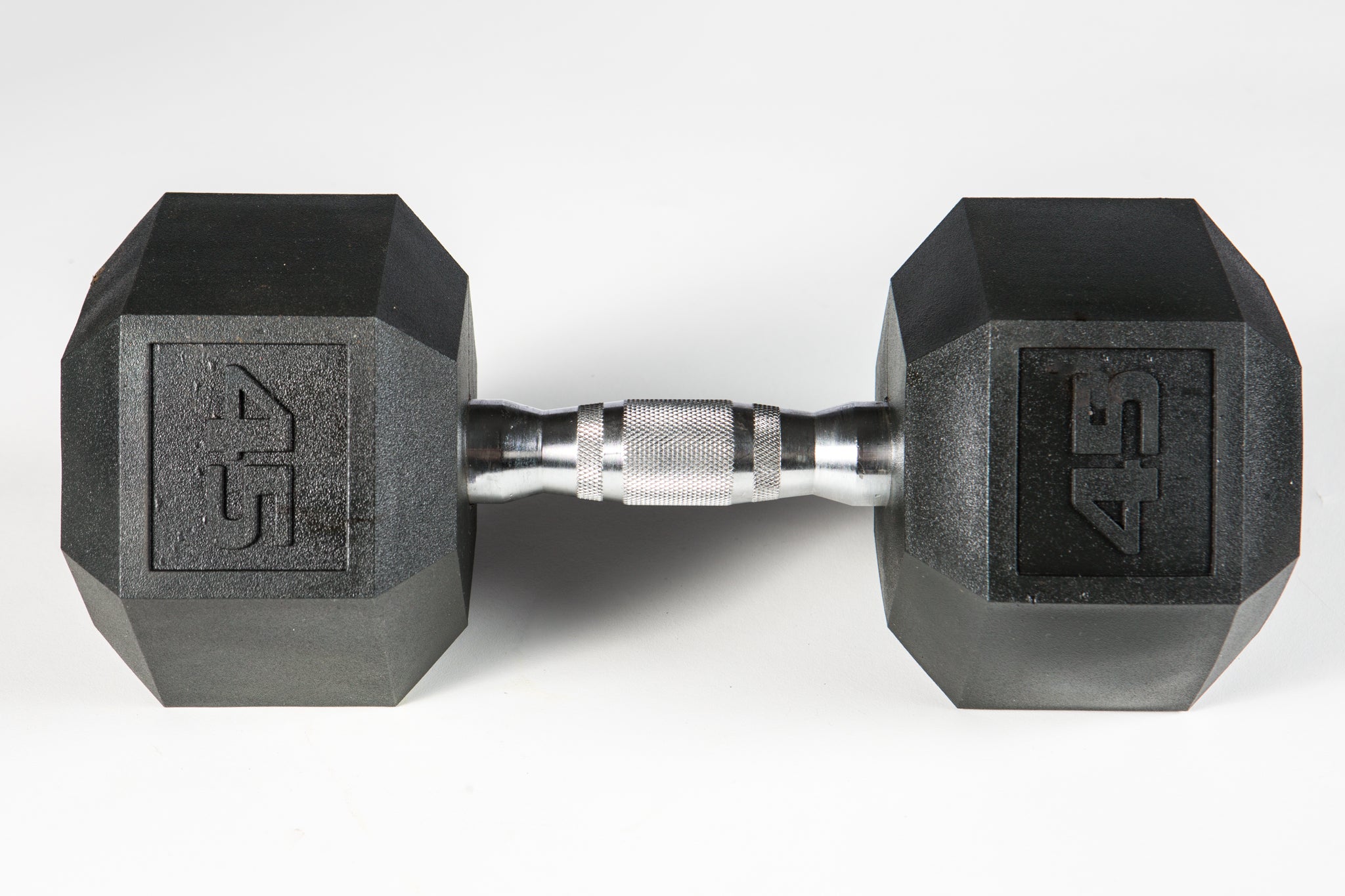 45 LB YORK Premium PVC Hex Dumbbells