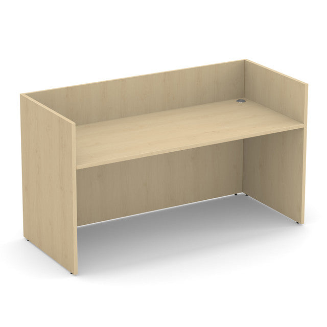 OfficeSource Laminate Reception Unit - Maple