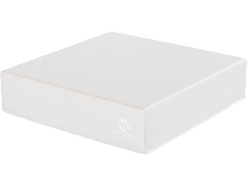 Square Pouffe Basic - White, 4.7"Th