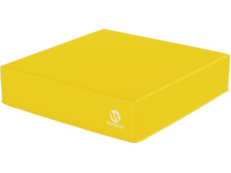 Square Pouffe Basic - Yellow, 4.7"Th