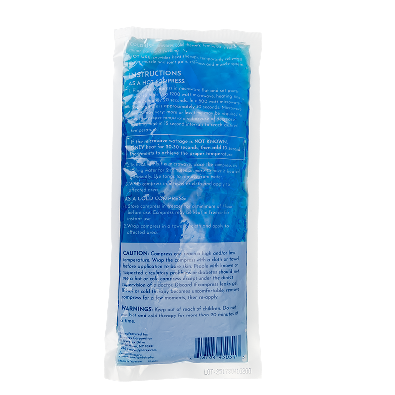 Reusable Hot / Cold Gel Packs, 5" x 11" - 24 packs per Case