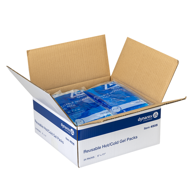 Reusable Hot / Cold Gel Packs, 5" x 11" - 24 packs per Case