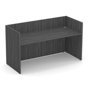 OfficeSource Laminate Reception Unit - Coastal Gray