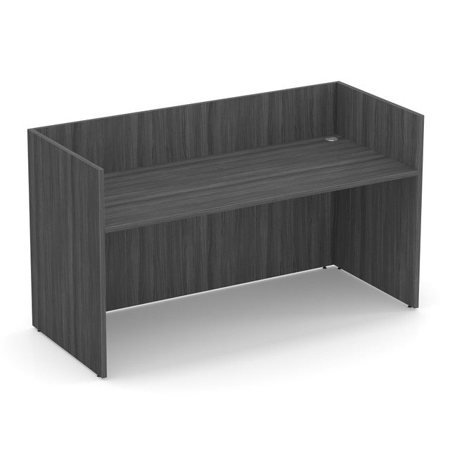 OfficeSource Laminate Reception Unit - Coastal Gray