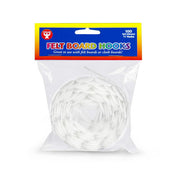 Felt Board Hooks - Self-adhesive Hook & Loop Backing, 100 ct.  5/8" Hooks, Rolled