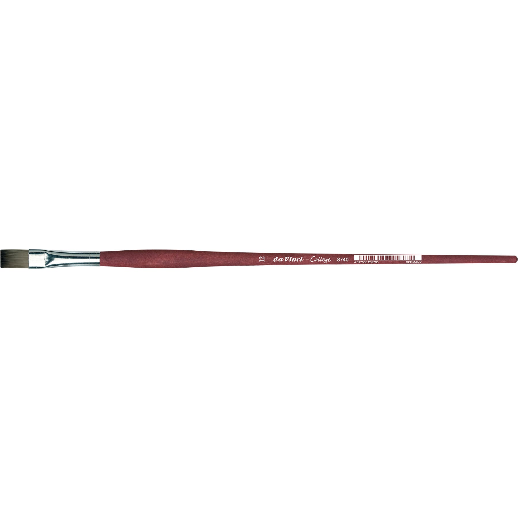 COLLEGE Student Brush, Synthetic, Acrylic & Oil, Flat, Series 8740, Size 12