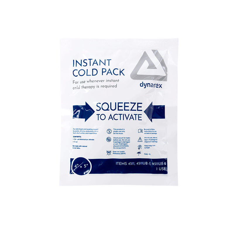 Instant Cold Pack, 4" x 5" - 1 pc per Box/72 Boxes per Case