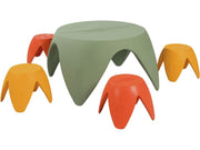 Flora Living Room - Orange/Green, 12.2"H