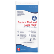 Instant Perineal Cold Pack w/ Self Adhesive Strip, 4 1/2" x 12" - 24 packs per Case