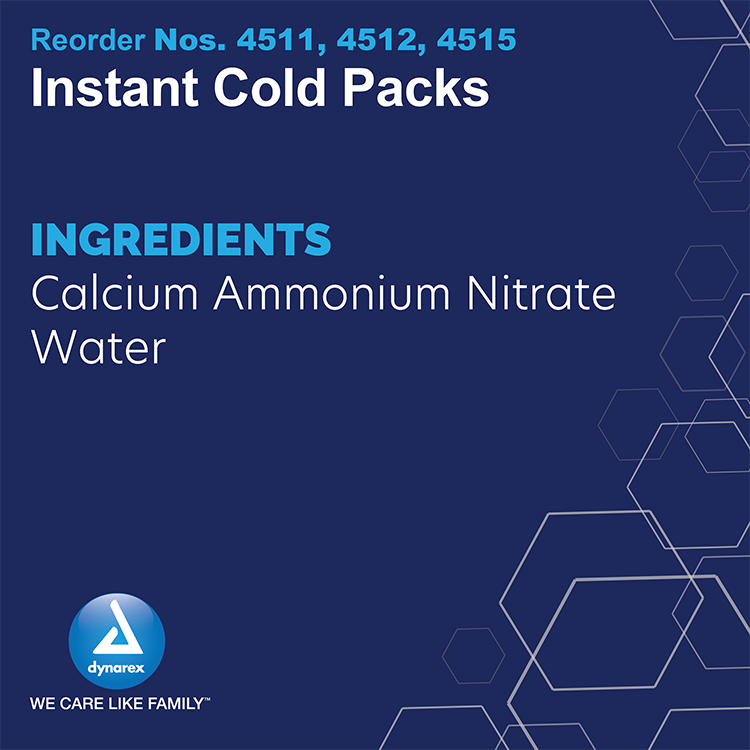 Instant Perineal Cold Pack w/ Self Adhesive Strip, 4 1/2" x 12" - 24 packs per Case