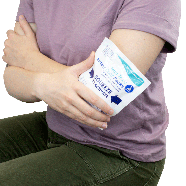 Instant Cold Pack w/ Urea (Non-Toxic), 4" x 5" - 24 packs per Case