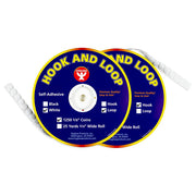 Hook and Loop - 1250 Roll 5/8" Coins, White