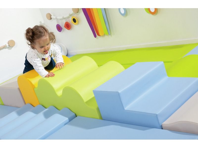 Tiny Tot Module Large Bump - Yellow, 18.9"L x 9.4"W x 14.2"H