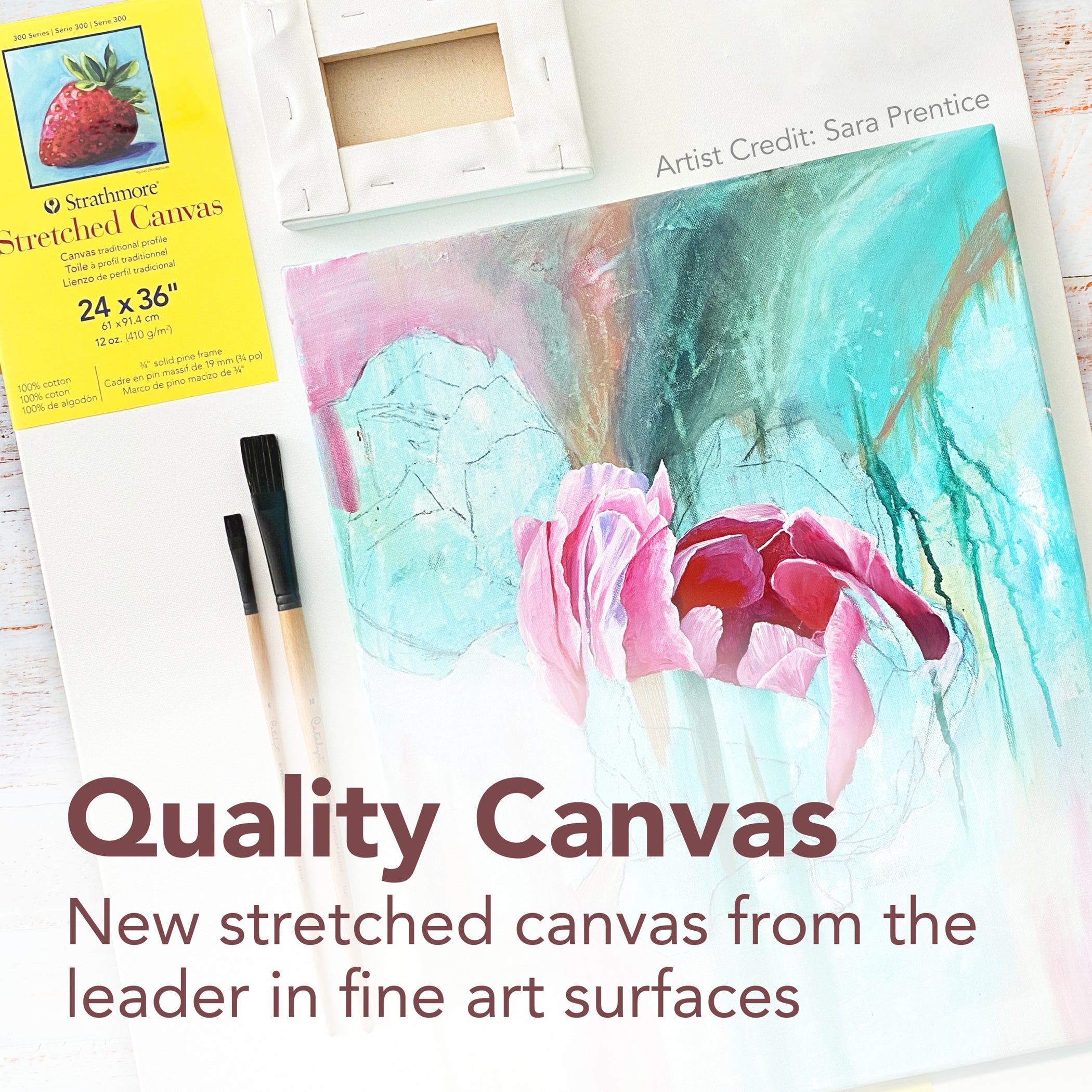 300 Series Gallery Stretched Canvas, 9x12 inch