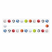 Picture Name Plates - 9.5"x2 7/8", 36 ct., Sports Balls