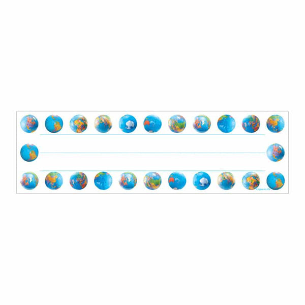 Picture Name Plates - 9.5"x2 7/8", 36 ct., Globes