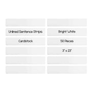 Bright Strips - Cardstock Strips 3"x23", 50 count, Ultra White