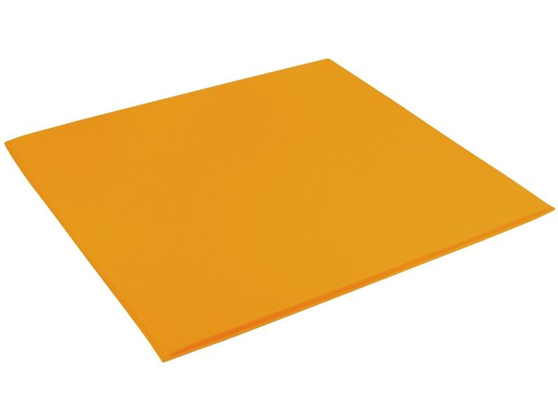 Plain Mat - Light Orange, 51.2"L x 51.2"W x 0.8"Th