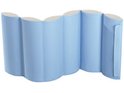 Anti-Shock Mobile Partition - Light Blue/Ivory, 49.2"L x 23.6"W x 3.1"Th