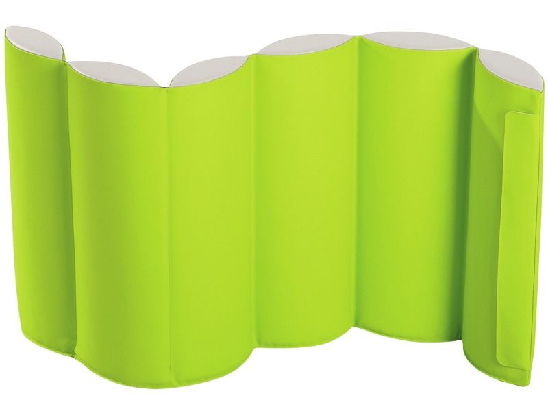 Anti-Shock Mobile Partition - Light Green/Ivory, 49.2"L x 23.6"W x 3.1"Th