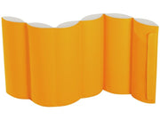 Anti-Shock Mobile Partition - Light Orange/Ivory, 49.2"L x 23.6"W x 3.1"Th
