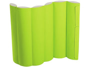 Anti-Shock Mobile Partition - Light Green/Ivory, 49.2"L x 35.4"W x 3.1"Th
