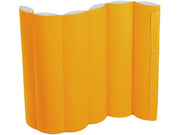 Anti-Shock Mobile Partition - Light Orange/Ivory, 49.2"L x 35.4"W x 3.1"Th