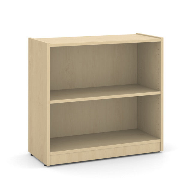 OfficeSource Laminate Bookcase - 2 Shelves - Maple