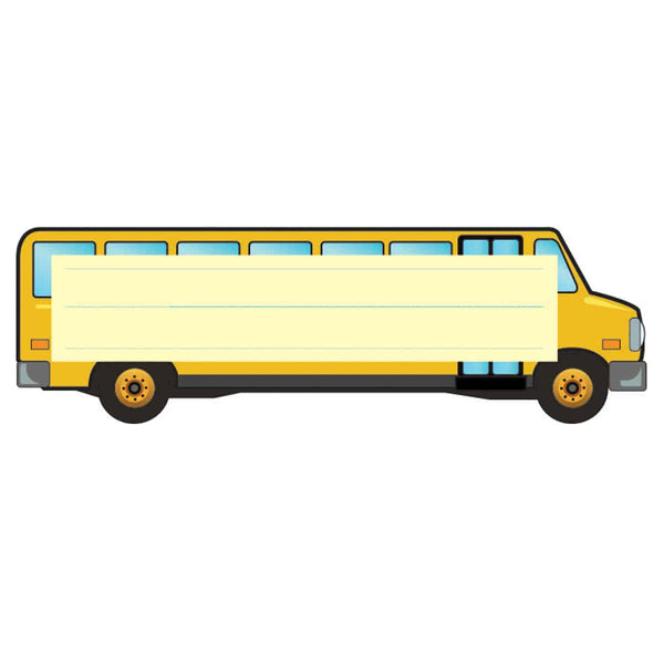 School Bus Die-Cut Nameplate - 9.5" x 2 7/8" - 36 pieces