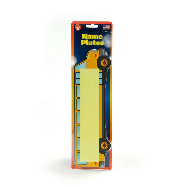 School Bus Die-Cut Nameplate - 9.5" x 2 7/8" - 36 pieces