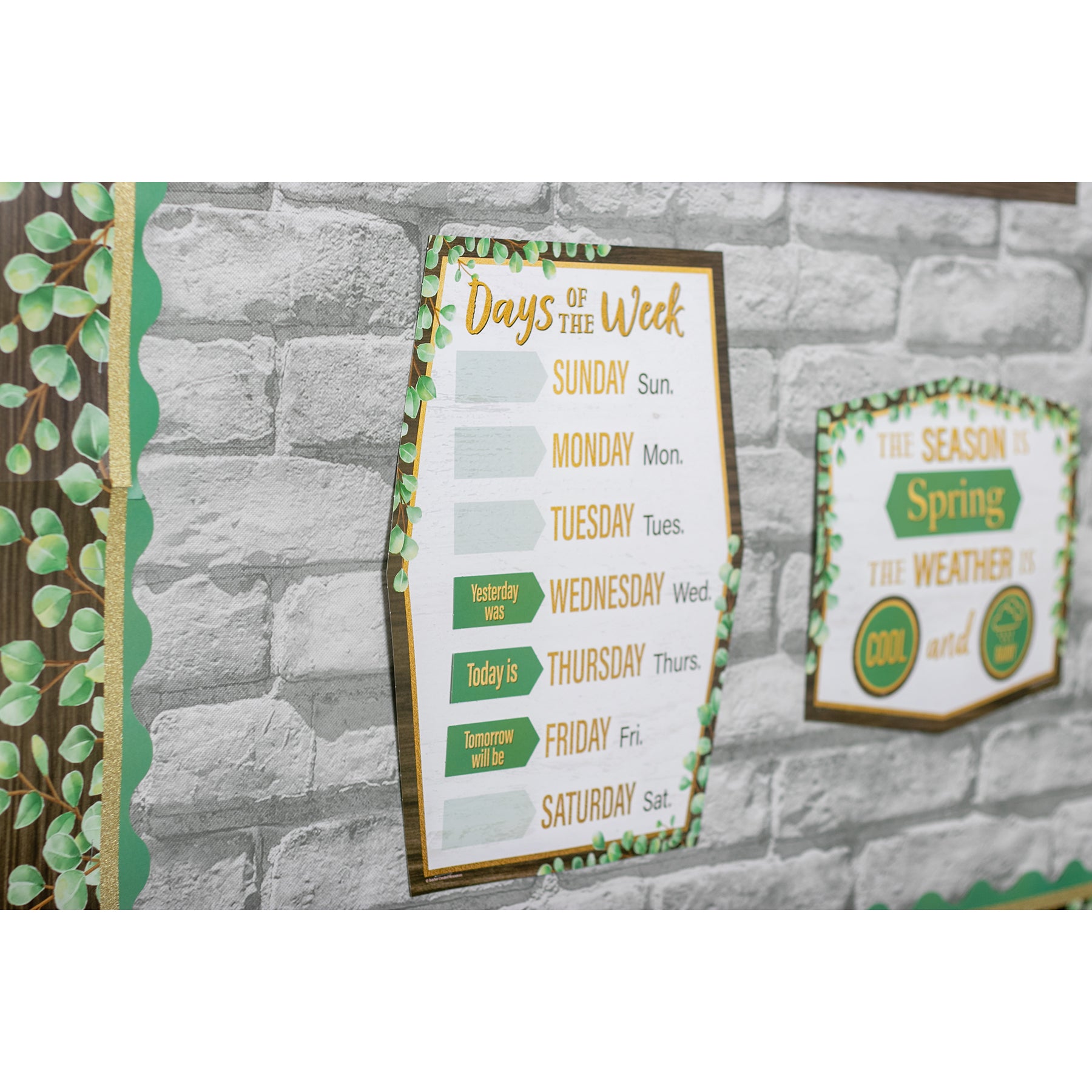 Eucalyptus Calendar Bulletin Board