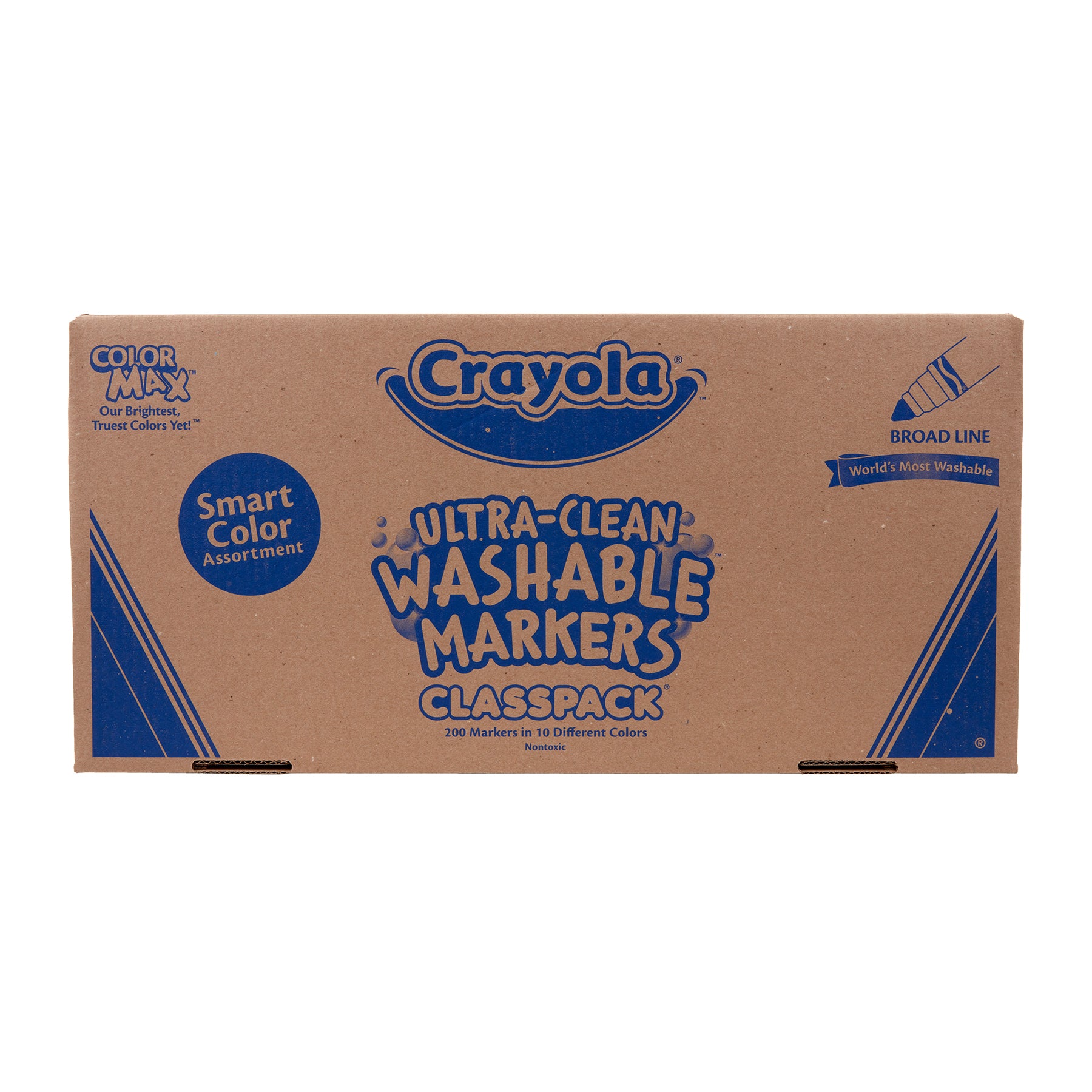 Ultra-Clean Washable Broad Line Markers, 200 Count
