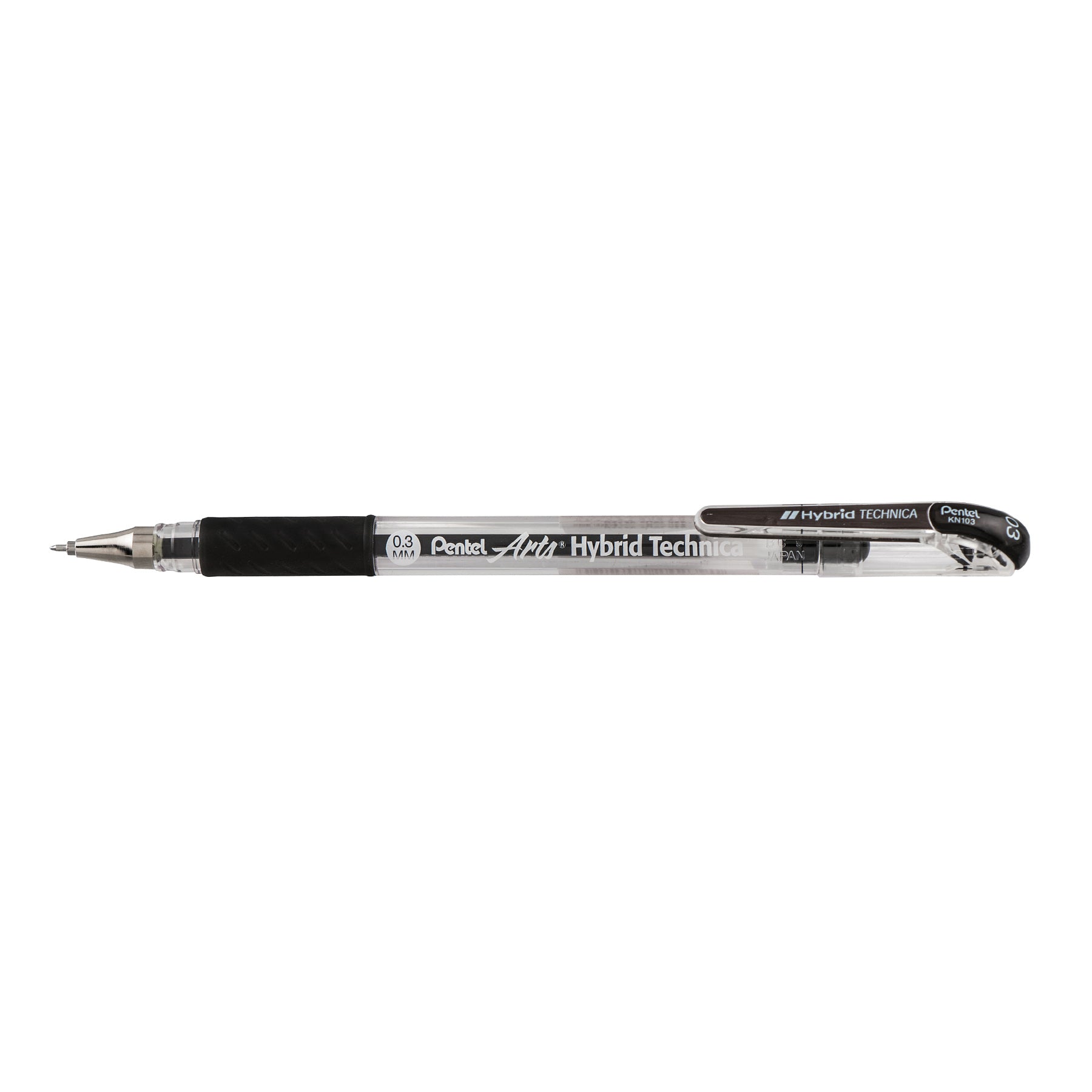 Hybrid Technica (0.3mm) Gel Pen, Black Ink, Pack of 12