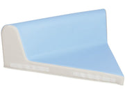 Triangular Babyseat With Backrest - Light Blue/Ivory, 29.5"L x 25.6"W x 9.6"H